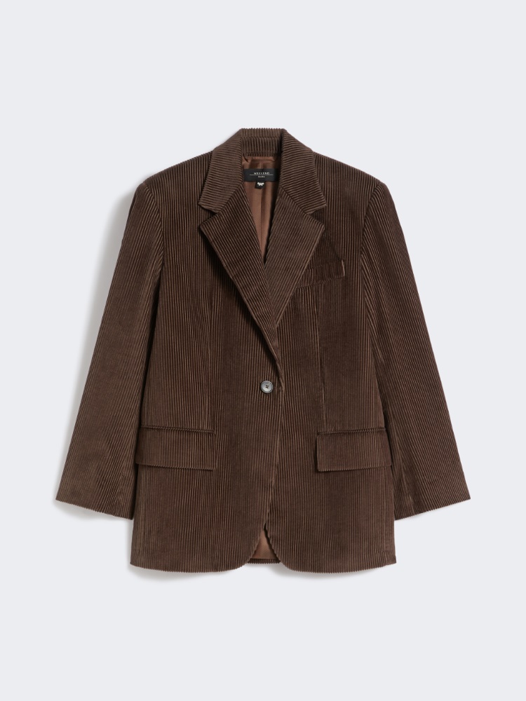 포르미아 코듀로이 자켓 - CHOCOLATE - Max Mara