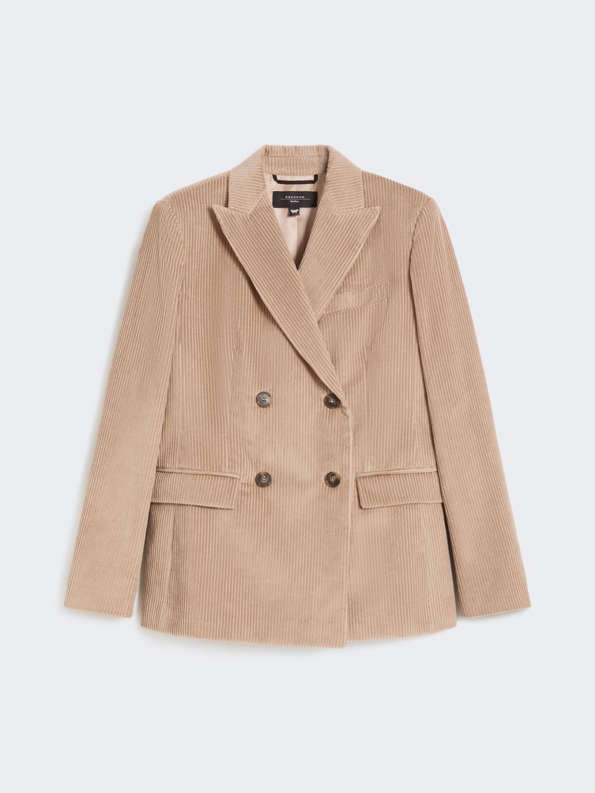 Double-breasted velvet blazer - SAND - Max Mara - 9
