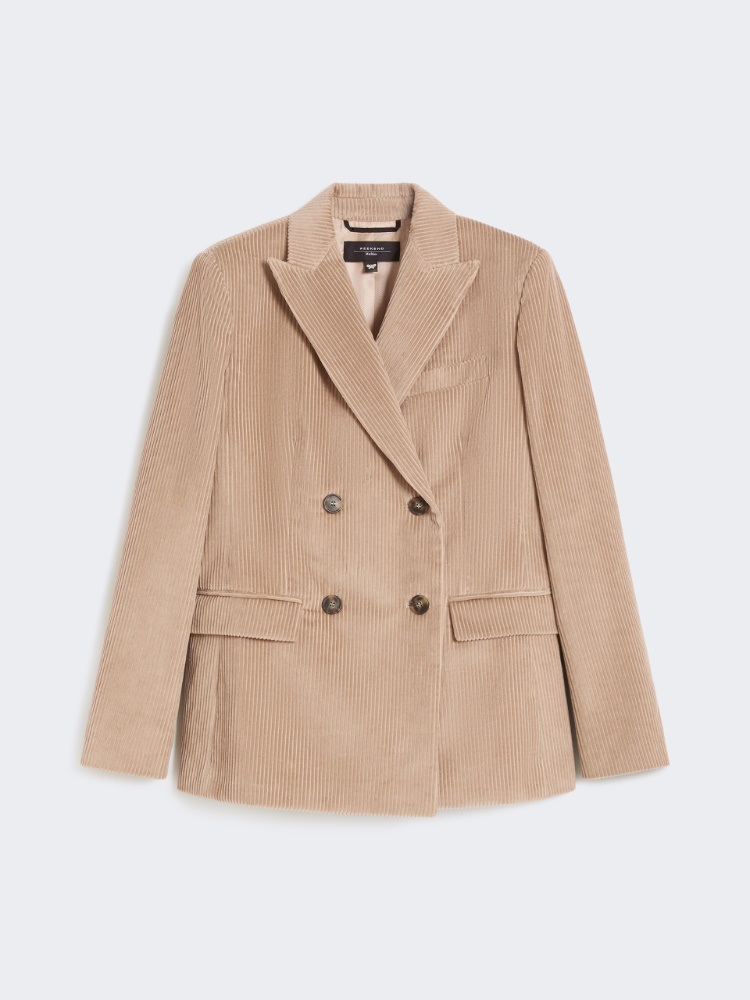 Doppelreihiger Blazer aus Samt - SAND - Max Mara
