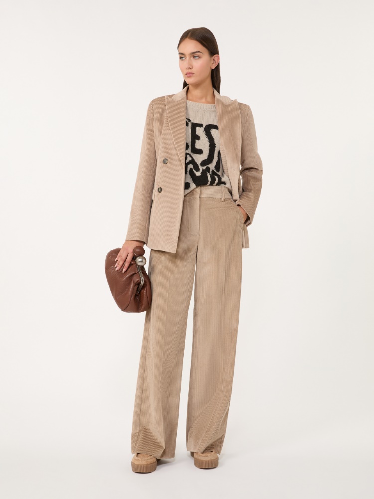 Doppelreihiger Blazer aus Samt - SAND - Max Mara