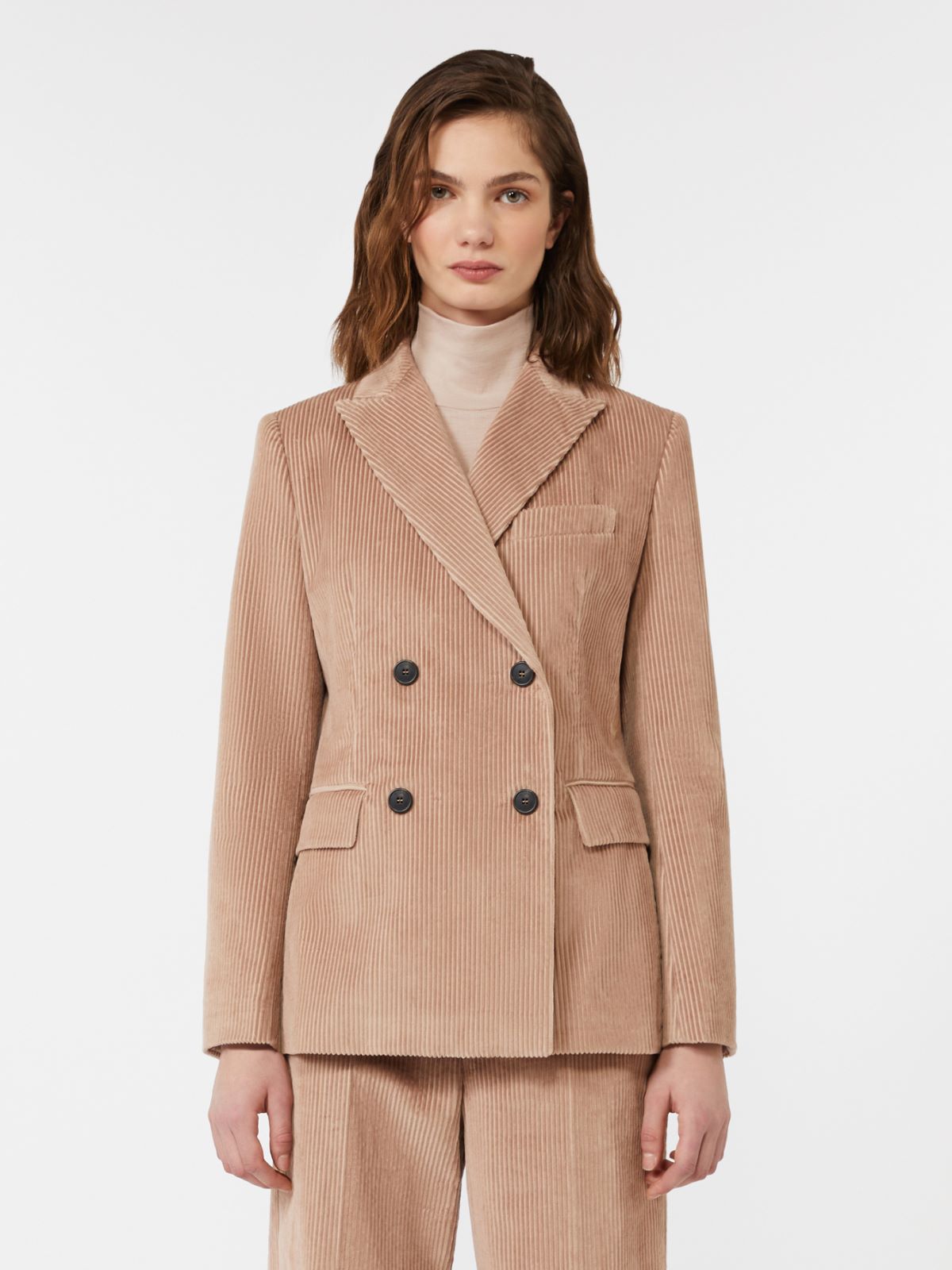 Double-breasted velvet blazer - ANTIQUE ROSE - Max Mara - 2