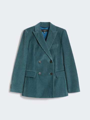 ボトムスその他 Max Mara Double-Breasted Ribbed Velvet Jacket With Classic Velvet blazer | Max Mara
