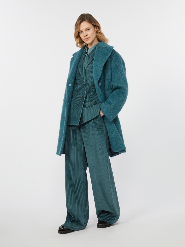 Double-breasted velvet blazer - OIL - Max Mara