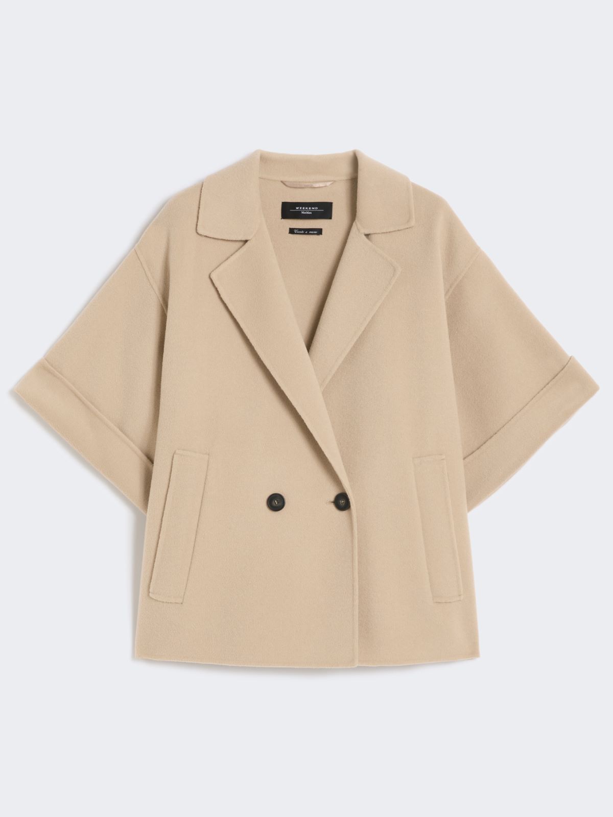 Short wool broadcloth coat - BEIGE - Max Mara - 9