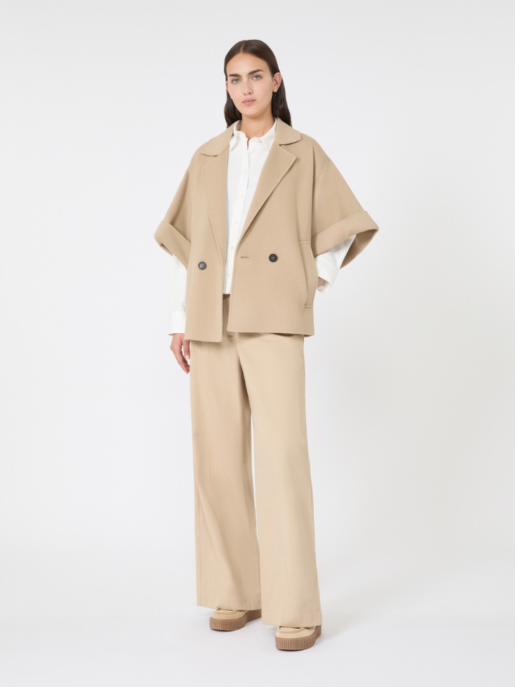 Abrigo corto de drap de lana - BEIGE - Max Mara - 2