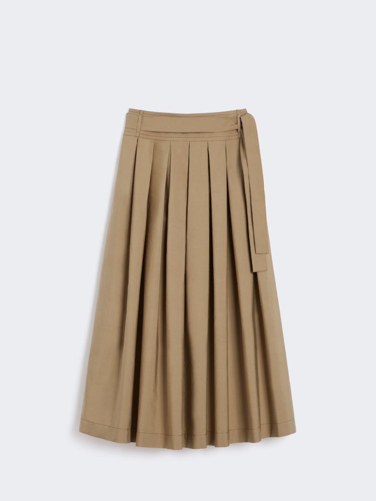 Pleated cotton skirt - DESERT - Max Mara - 8