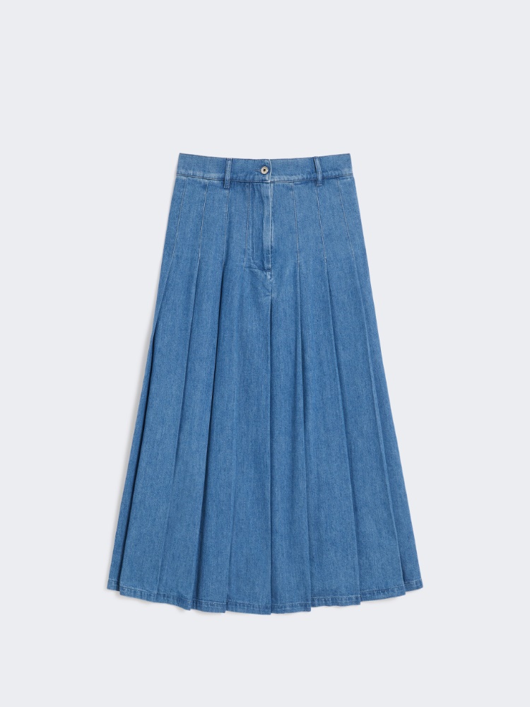 Gonna in denim di cotone - BLU - Max Mara