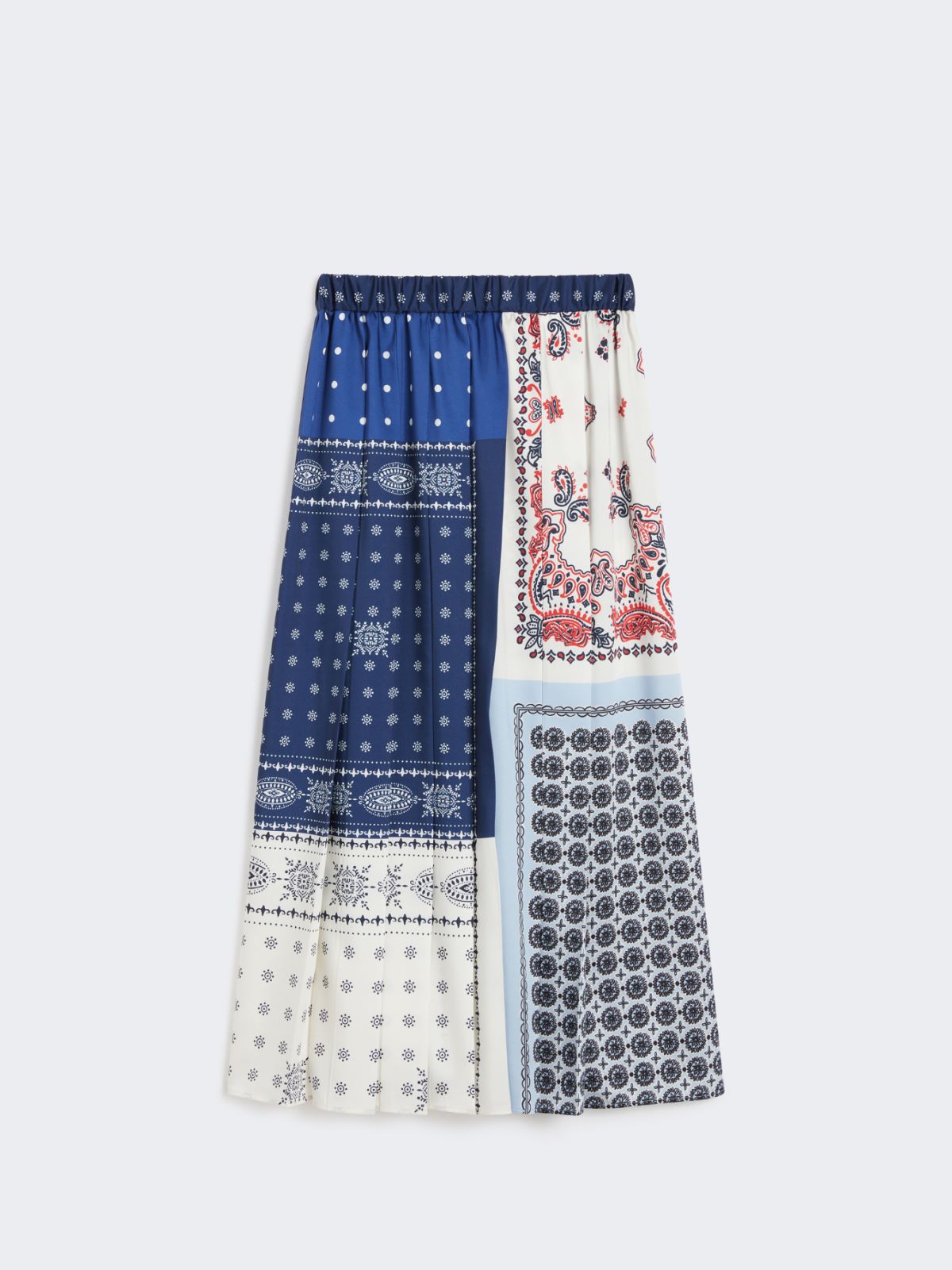 Printed twill skirt - NAVY - Max Mara - 8