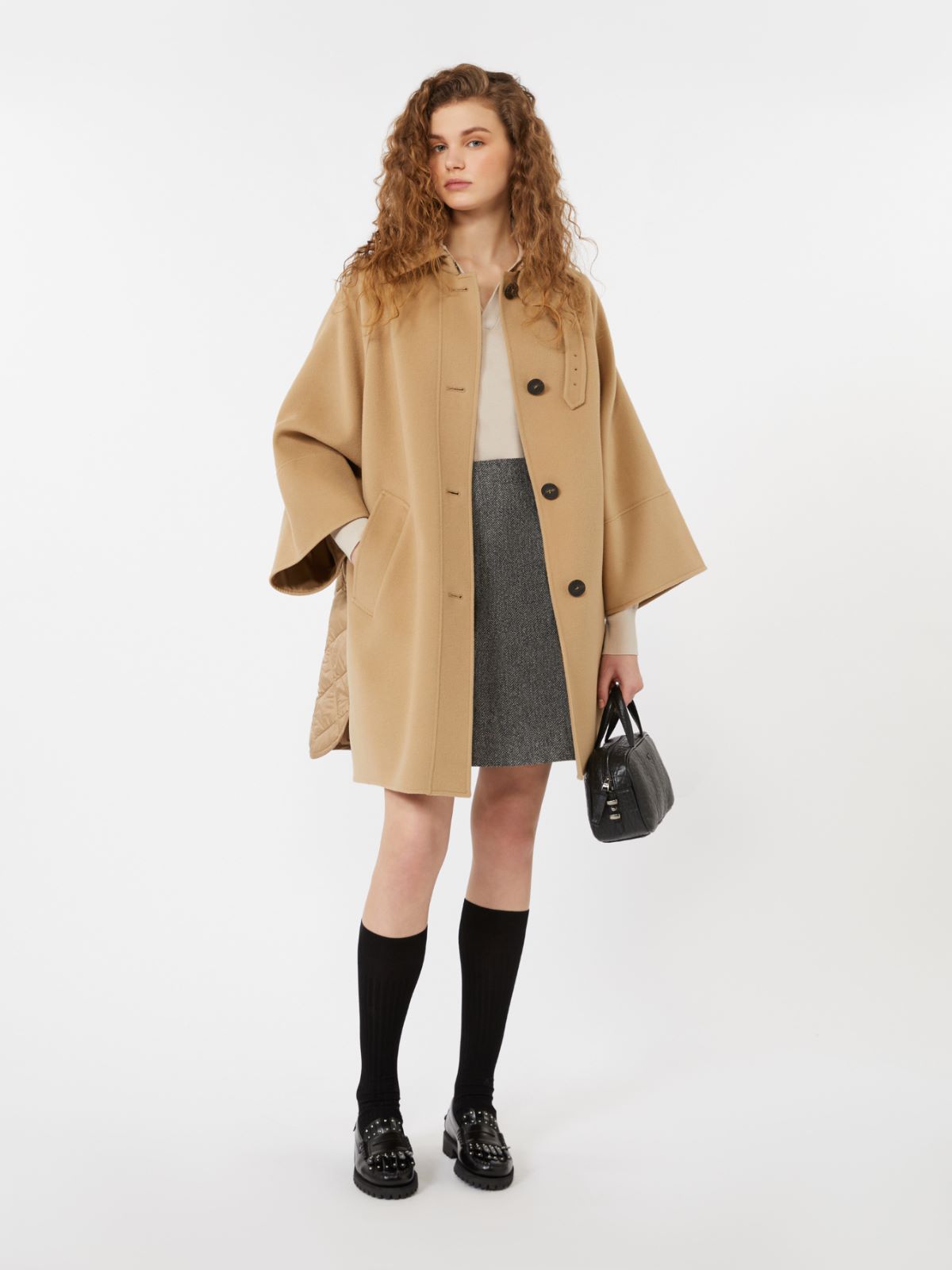 Chevron wool skirt - DARK GREY - Max Mara