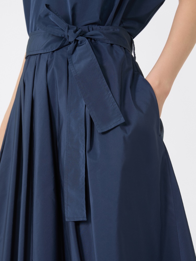 DT MaxMara ★ シルク ツイル スカート CAVALLO ブルー Midi taffeta skirt, navy | 