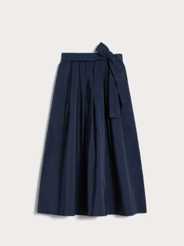 【送料&関税込】Max Mara Dark Blue Cotton Skirt Skirts navy | Max Mara