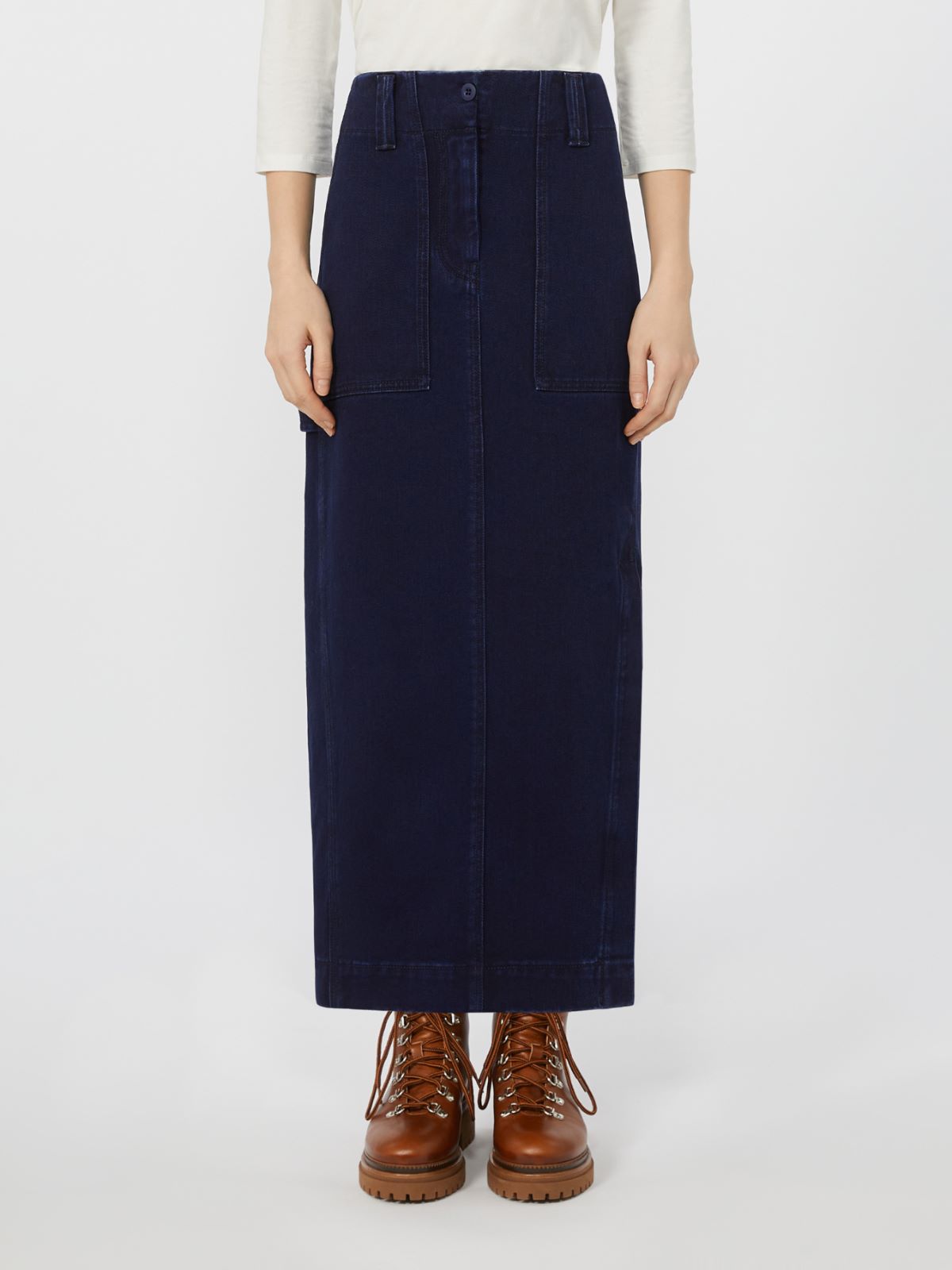 Long denim skirt - NAVY - Max Mara - 2