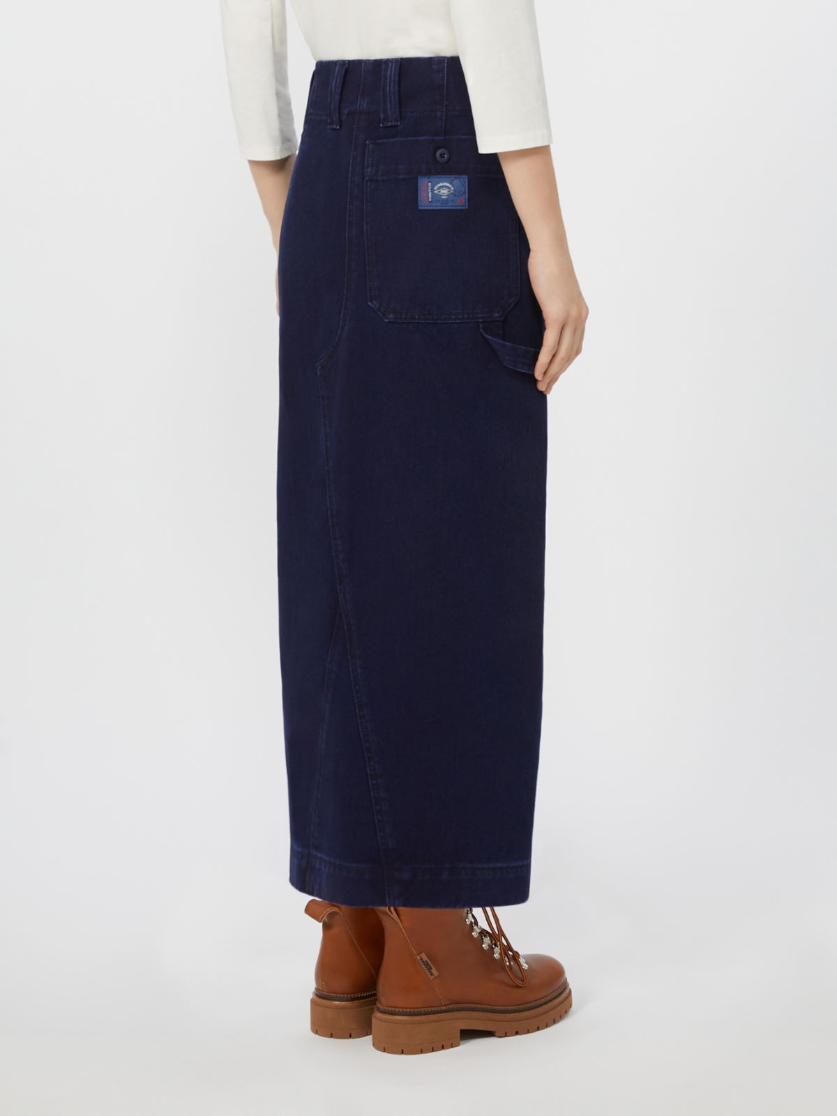 Long denim skirt - NAVY - Max Mara - 3