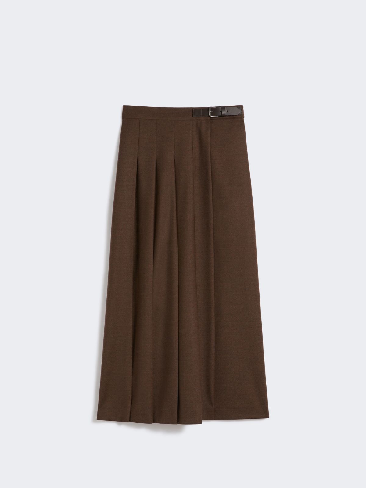 Wool wrap skirt - CHOCOLATE - Max Mara - 10