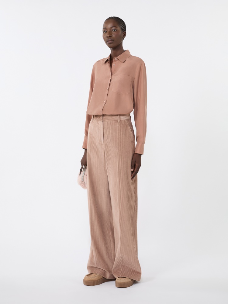 Chemise en soie lavée - VIEUX ROSE - Max Mara