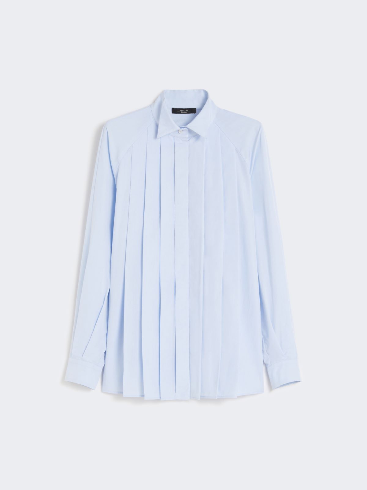 Cotton poplin shirt - LIGHT BLUE - Max Mara - 10