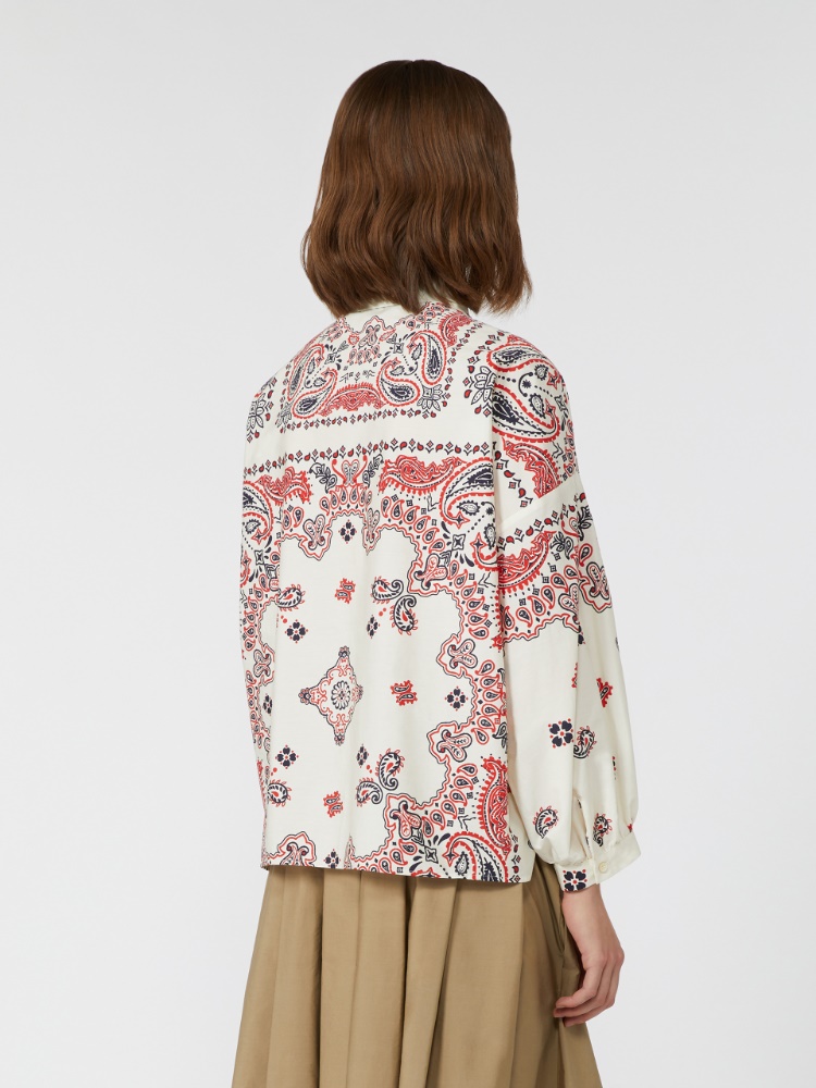 Tシャツ・カットソー Weekend Max Mara ADDA - Cotton poplin shirt Cotton poplin shirt, ivory | 