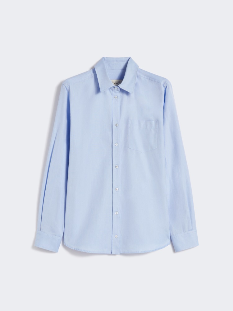 니켈 코튼 셔츠 - LIGHT BLUE - Max Mara