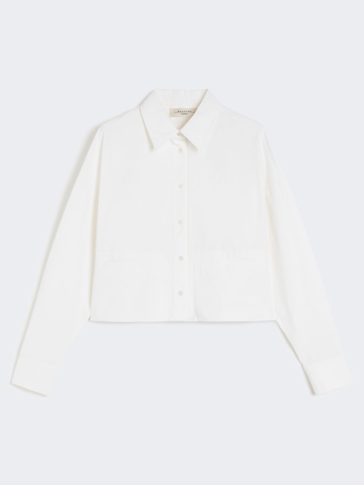 Boxy-fit heavy cotton shirt - WHITE - Max Mara - 10