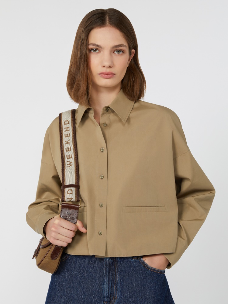Tシャツ・カットソー MAX MARA Acacia cotton t-shirt with breast pocket Black t shirt | Max Mara