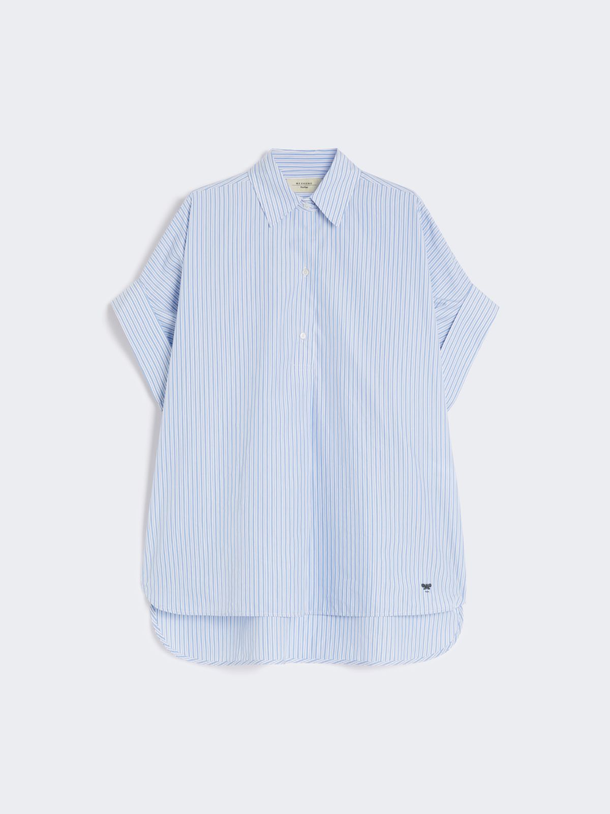 Straight-fit cotton poplin shirt - LIGHT BLUE - Max Mara - 10