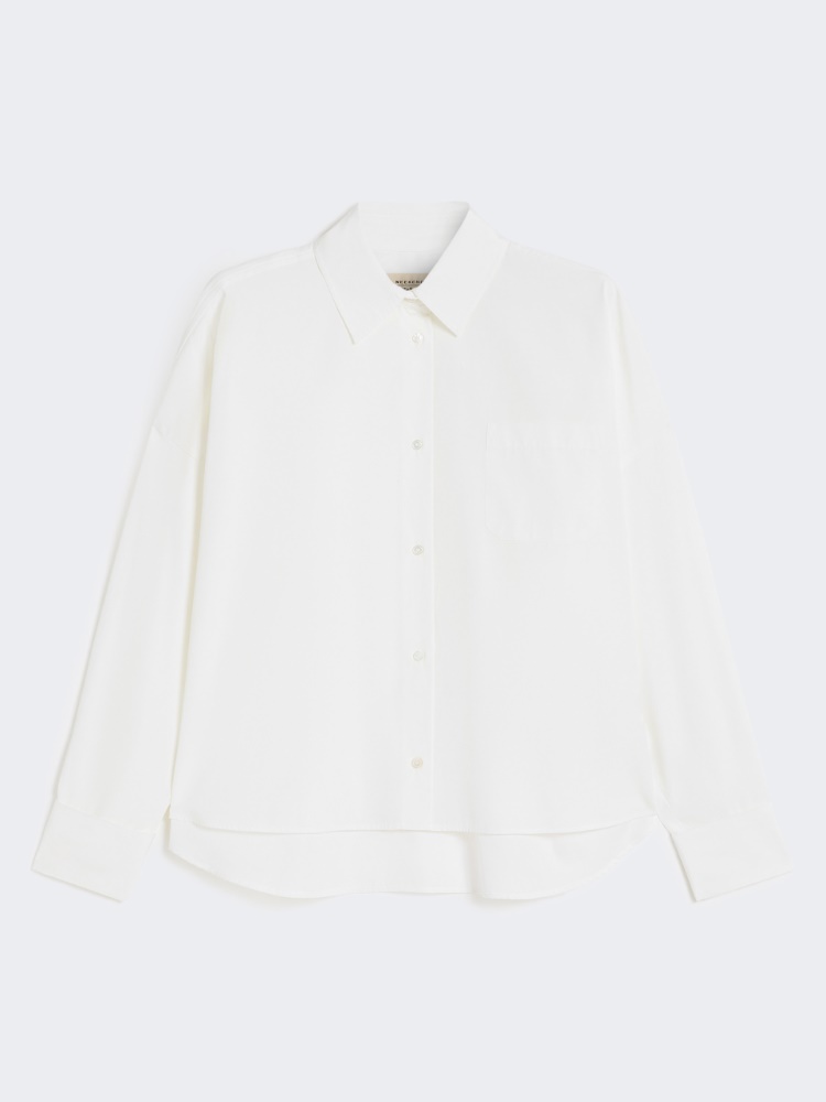 Oversized poplin shirt - WHITE - Max Mara
