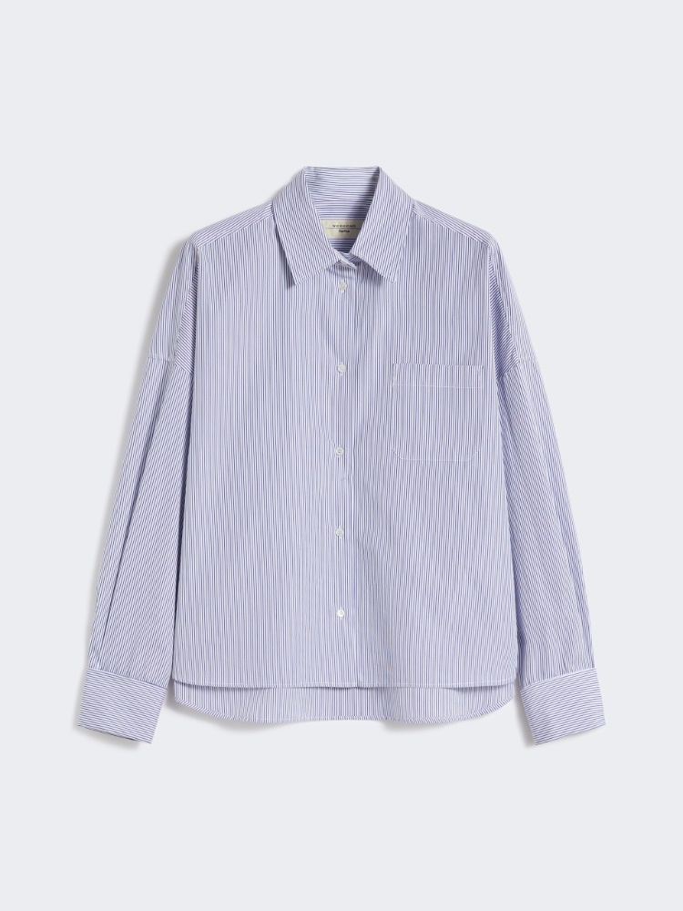 아르투로 코튼 셔츠 - NAVY - Max Mara