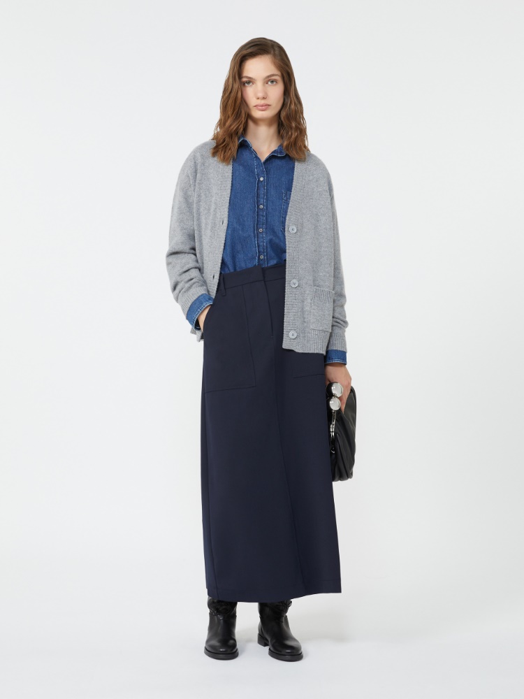 Boxy denim shirt - NAVY - Max Mara