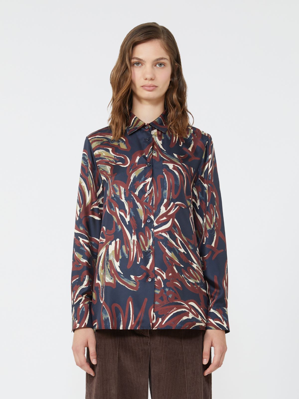 Printed twill shirt - ULTRAMARINE - Max Mara - 2