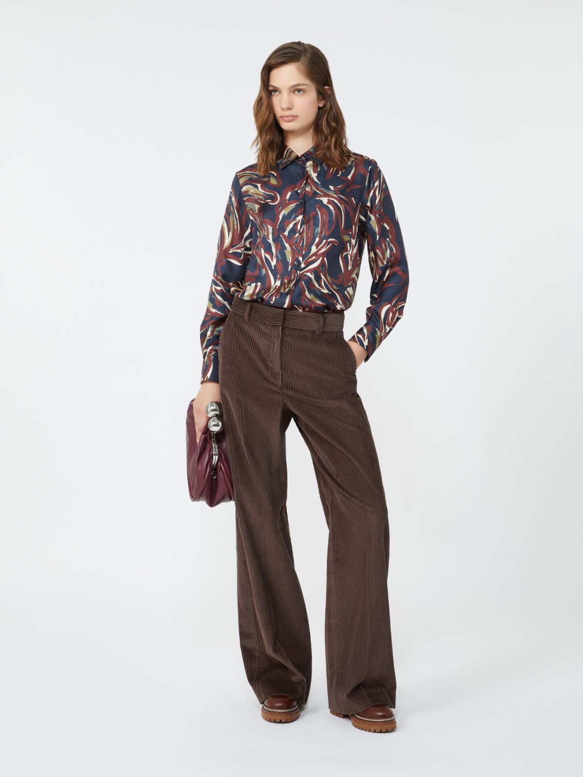 Printed twill shirt - ULTRAMARINE - Max Mara
