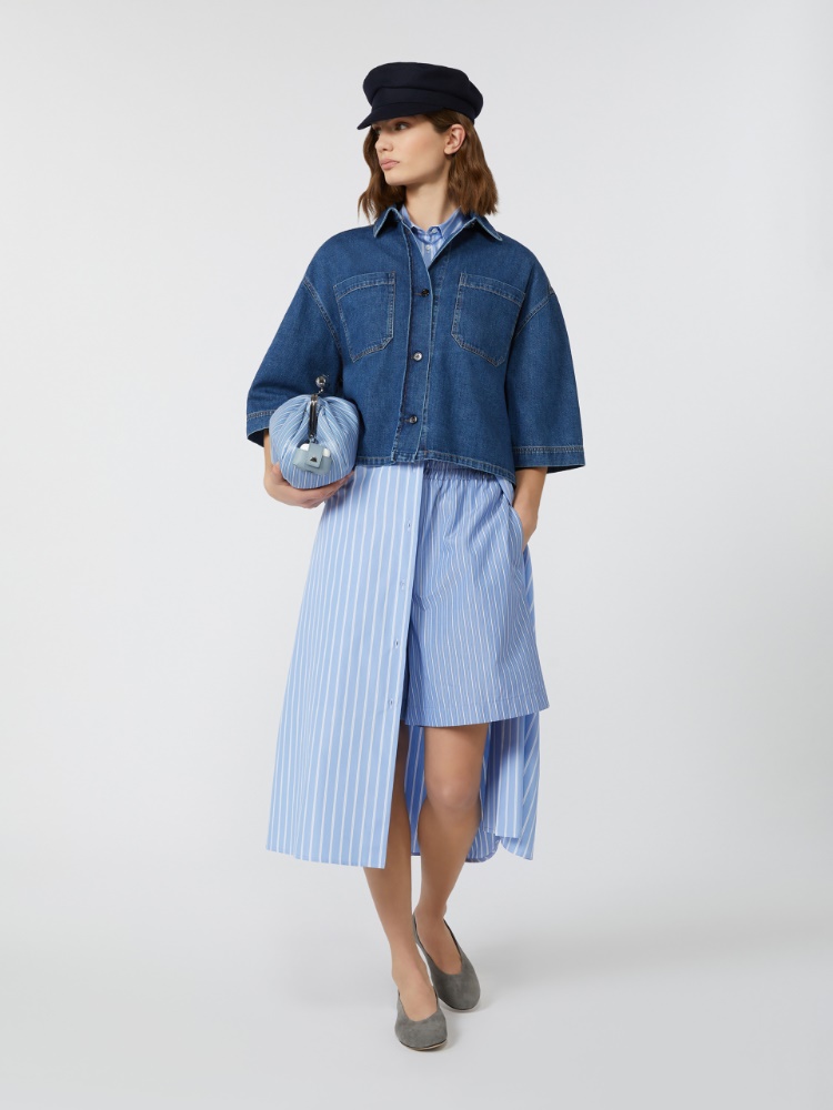 Camicia crop in denim - BLU - Max Mara