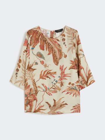 Tシャツ・カットソー Weekend Max Mara FILIPPO - Printed silk soft blouse Printed blouse | Max Mara