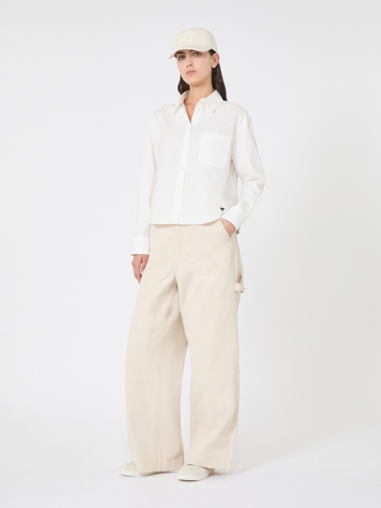 Hemd aus Oxford-Gewebe aus Baumwolle - WEISS - Max Mara - 2