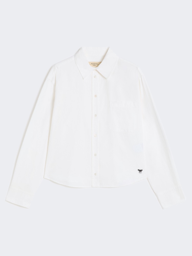 Hemd aus Oxford-Gewebe aus Baumwolle - WEISS - Max Mara