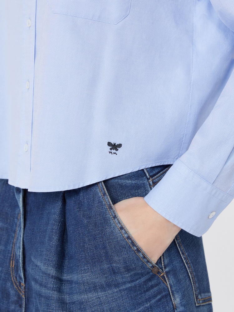 Cotton Oxford shirt, light blue | 