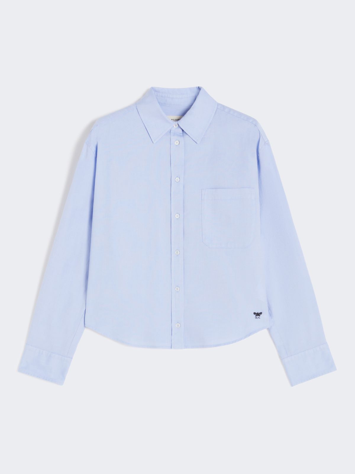Cotton Oxford shirt - LIGHT BLUE - Max Mara - 11