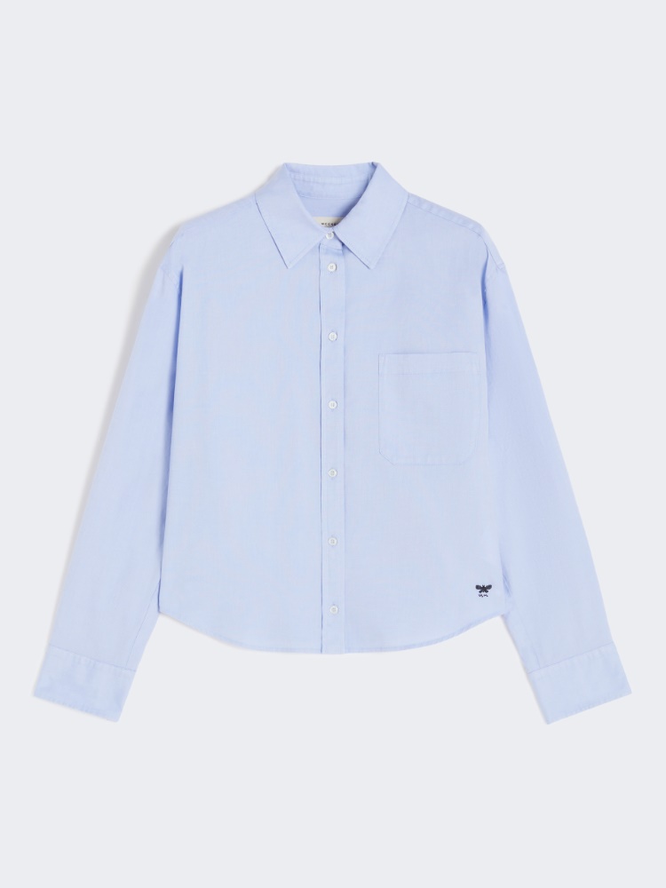 Tシャツ・カットソー Weekend Max Mara NUORO - Cotton Oxford Shirt Cotton Oxford shirt, light blue | 