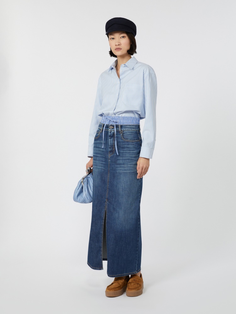 Chemise en coton Oxford - AZURE - Max Mara