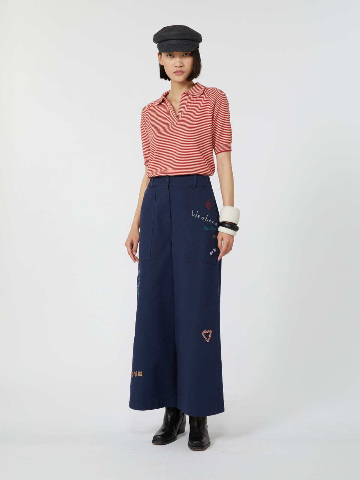 로투스 코튼 팬츠 + ULTRAMARINE - Max Mara