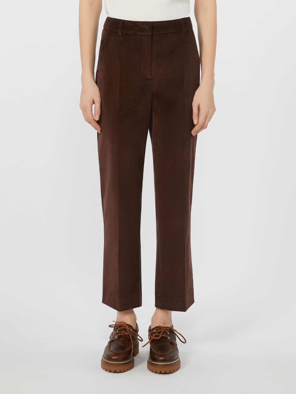 Corduroy trousers - WINE-COLOURED - Max Mara - 2