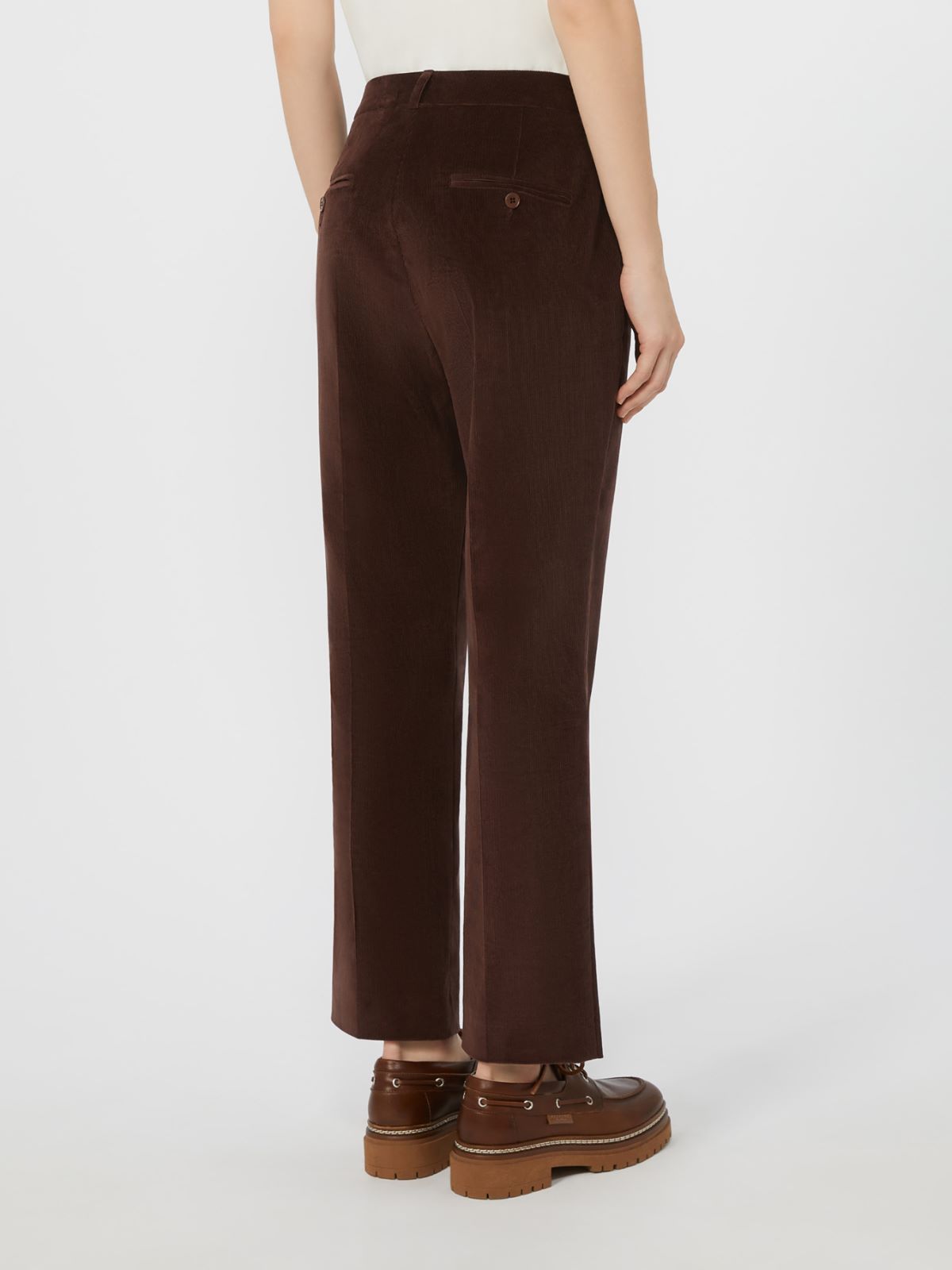 Corduroy trousers - WINE-COLOURED - Max Mara - 3