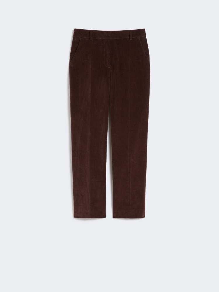 마루카 코듀로이 팬츠 - WINE-COLOURED - Max Mara