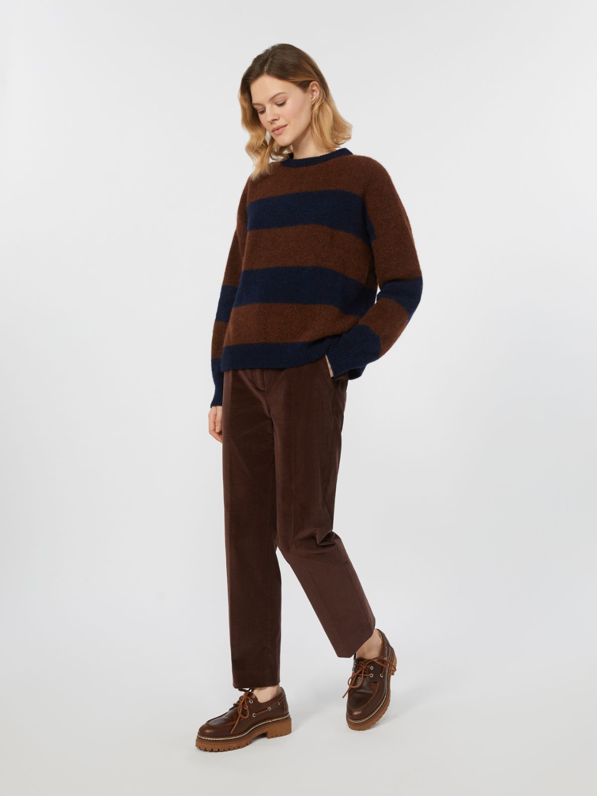 Corduroy trousers - WINE-COLOURED - Max Mara