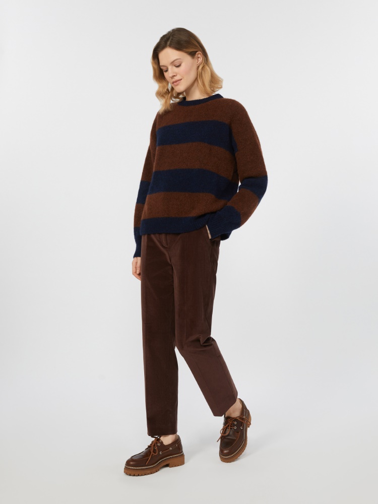 Corduroy trousers - WINE-COLOURED - Max Mara