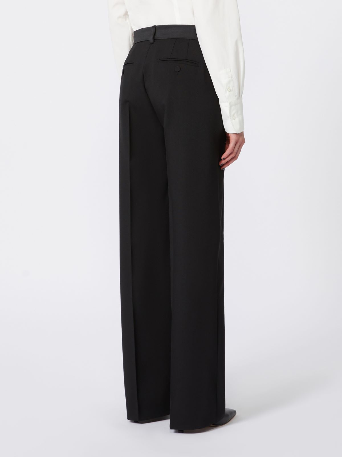 Hose aus Wollcanvas - SCHWARZ - Max Mara - 3