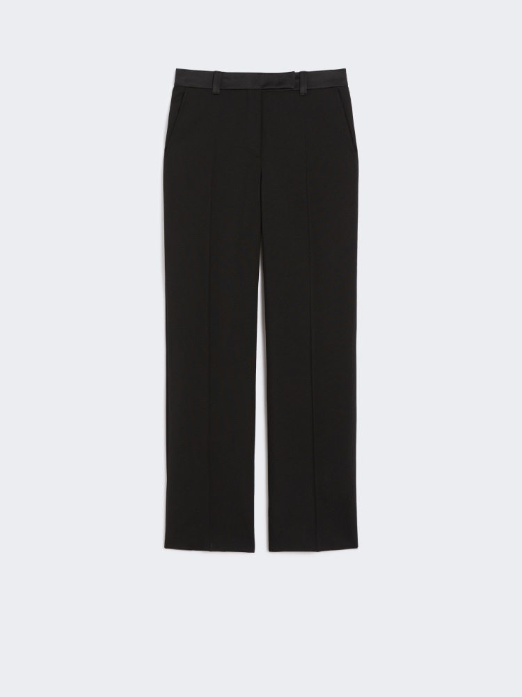 Wool cloth trousers - BLACK - Max Mara