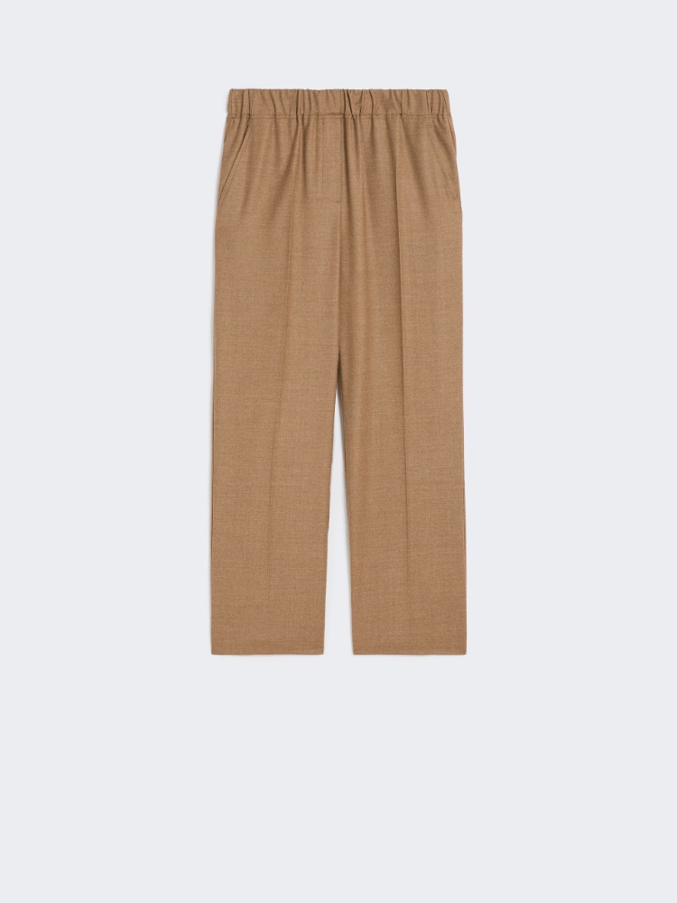 [ハテレイ] ウール フランネル パンツ - HAZELNUT BROWN - Max Mara