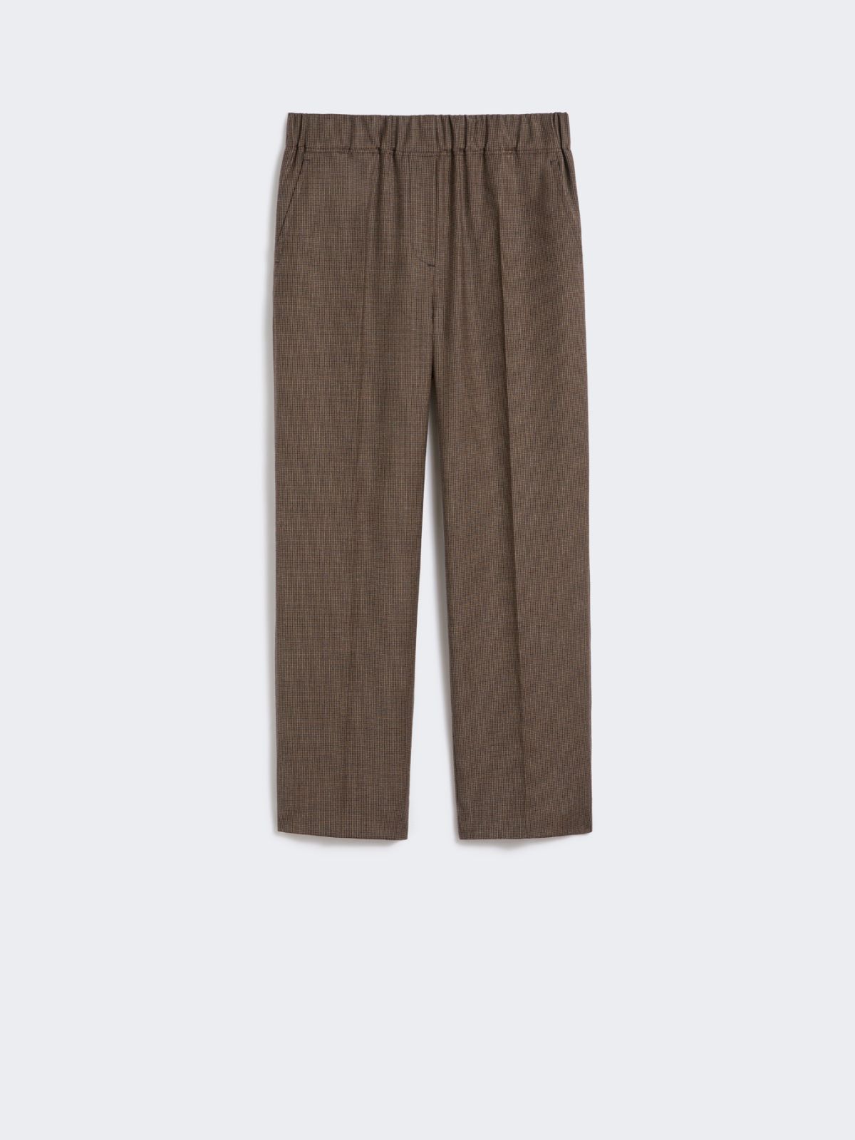 Wool flannel trousers - CHOCOLATE - Max Mara - 9