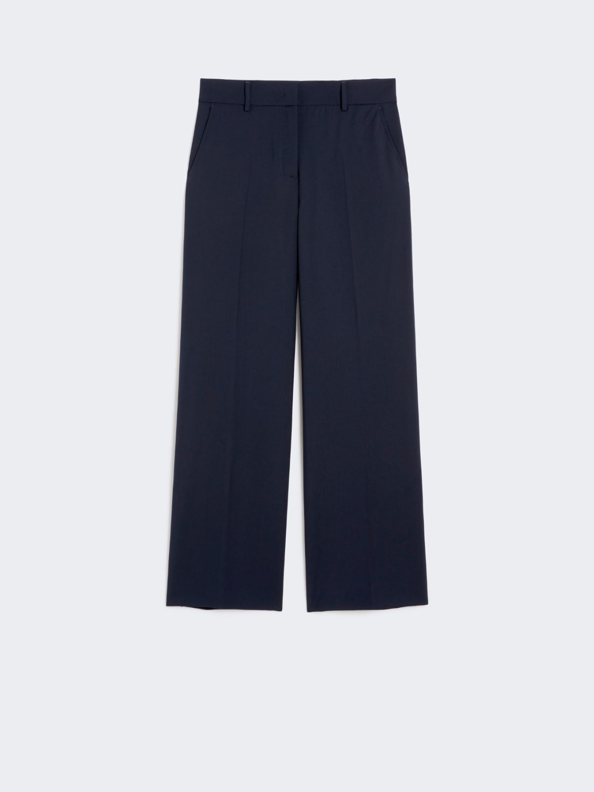 Wool palazzo trousers - NAVY - Max Mara - 8