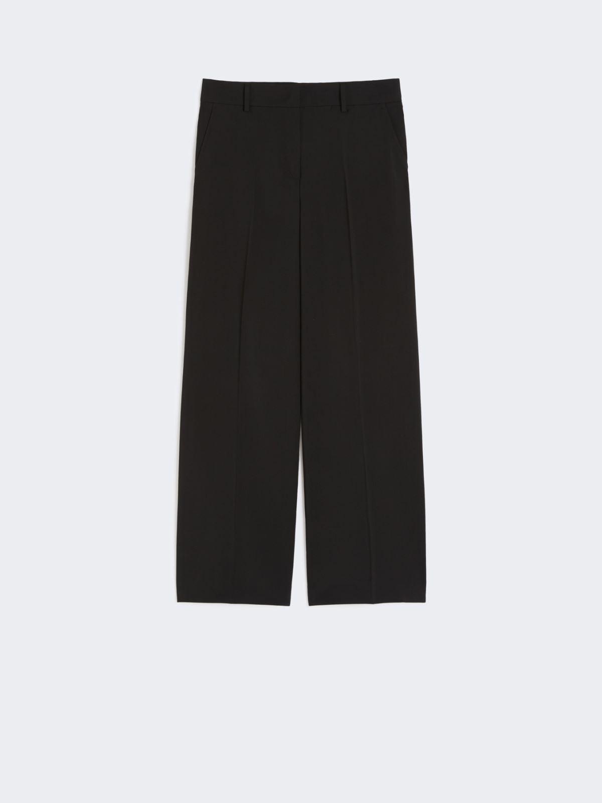 Wool palazzo trousers - BLACK - Max Mara - 8